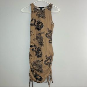 F21 Dragon Print Mini Dress